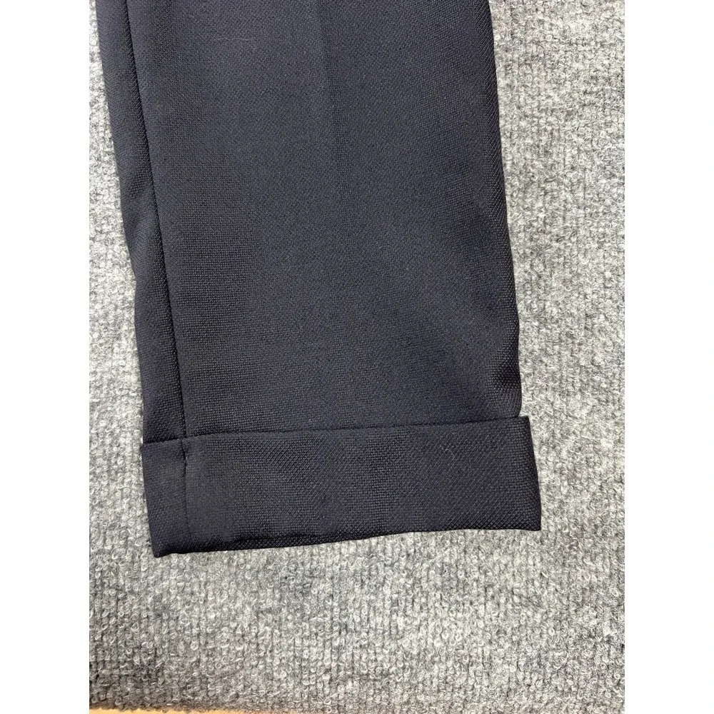 Polo Ralph Lauren Mens 30/30 Wool Blend Cuffed Dress Pants Navy Blue Flat Front - Picture 2 of 8